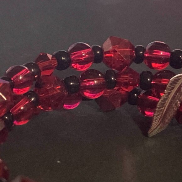 Handmade 'No More Stolen Sisters' coil bracelet - Picture 2 of 2